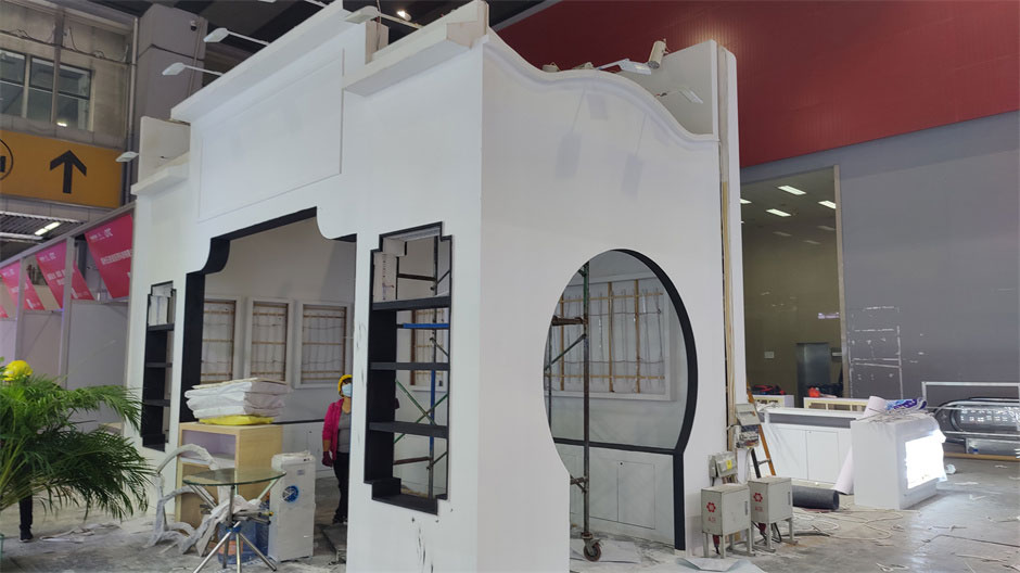 蘇州天龍展覽展臺搭建現場